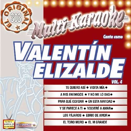 Cover for Valentin Elizalde · Vol. 4-Exitos-Multi Karaoke (CD) (2013)