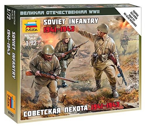ZVEZDA - 1/72 Soviet Infantry 1941 - Zvezda - Koopwaar -  - 4600327061034 - 