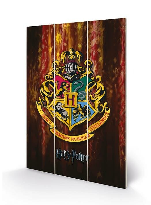 Cover for P.Derive · HARRY POTTER - Wood Print 20x29.5 - Hogwarts Crest (MERCH)