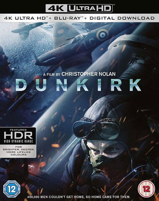 Dunkirk - Christopher Nolan - Elokuva - Warner Bros - 5051892210034 - maanantai 18. joulukuuta 2017