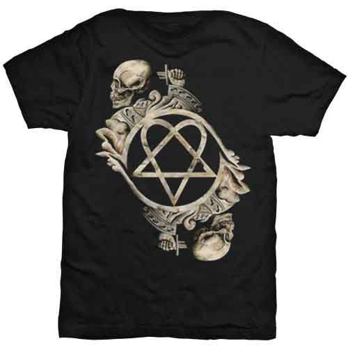 HIM Unisex T-Shirt: Bone Sculpture - Him - Produtos - ROFF - 5055295361034 - 22 de julho de 2013