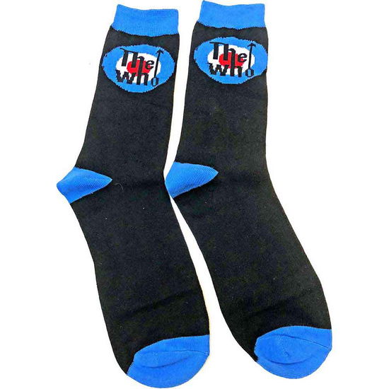 Cover for The Who · The Who Unisex Ankle Socks: Target Logo (UK Size 7 - 11) (CLOTHES) [size M] [Black - Unisex edition]