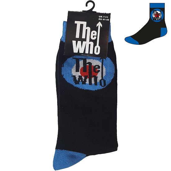 Cover for The Who · The Who Unisex Ankle Socks: Target Logo (UK Size 7 - 11) (CLOTHES) [size M] [Black - Unisex edition]