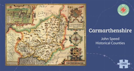 Cover for Carmarthenshire Historical 1610 Map 1000 Piece Puzzle (MERCH) (2024)