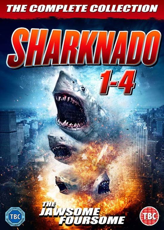 Sharknado 1 to 4 Movie Collection - Fox - Elokuva - Kaleidoscope - 5060192817034 - maanantai 5. syyskuuta 2016