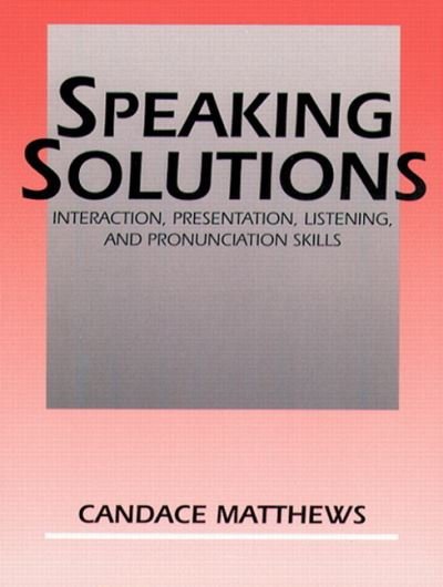 Cover for Matthews · Speaking Solutions Instructor' (Book) (1994)