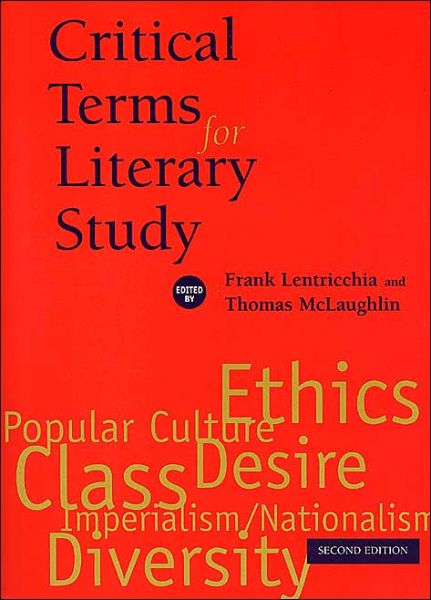 Cover for Frank Lentricchia · Critical Terms for Literary Study, Second Edition - Critical Terms (Paperback Book) [Second edition] (1995)