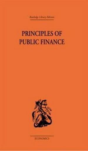 Cover for Hugh Dalton · Principles of Public Finance (Taschenbuch) (2008)