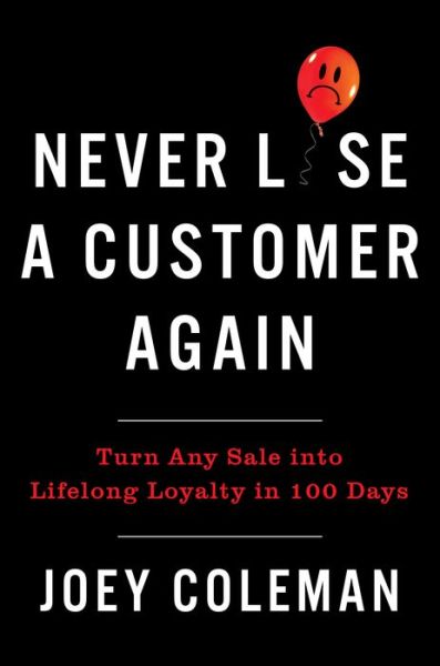 Cover for Joey Coleman · Never Lose A Customer Again (Hardcover Book) (2018)