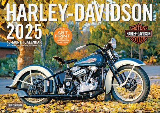 Harley-Davidson 17x12 2025: 16-Month Calendar--September 2024 through December 2025 (Calendar) (2024)