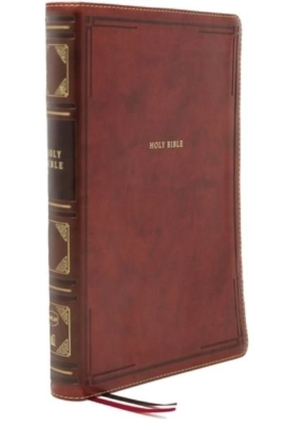 Cover for Thomas Thomas Nelson · NKJV, Thinline Bible, Large Print, Leathersoft, Brown, Thumb Indexed, Comfort Print Holy Bible, New King James Version (Book) (2020)
