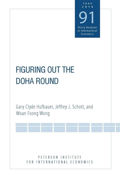 Cover for Gary Clyde Hufbauer · Figuring Out the Doha Round (Taschenbuch) (2010)