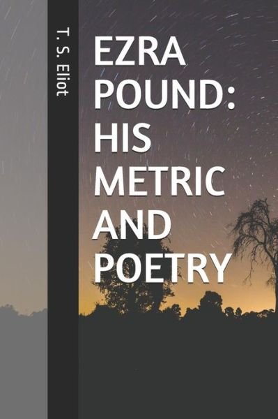 Cover for T S Eliot · Ezra Pound (Paperback Bog) (2019)