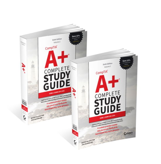 Cover for Quentin Docter · CompTIA A+ Complete Study Guide, 2-Volume Set: Volume 1 Core 1 Exam 220-1201 and Volume 2 Core 2 Exam 220-1202 - Sybex Study Guide (Pocketbok) (2025)