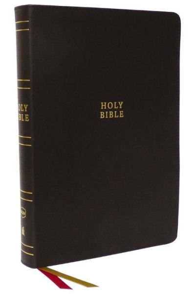 Cover for Thomas Nelson · NKJV Holy Bible, Super Giant Print Reference Bible, Brown Bonded Leather, 43,000 Cross References, Red Letter, Thumb Indexed, Comfort Print: New King James Version (Skinnbok) (2023)