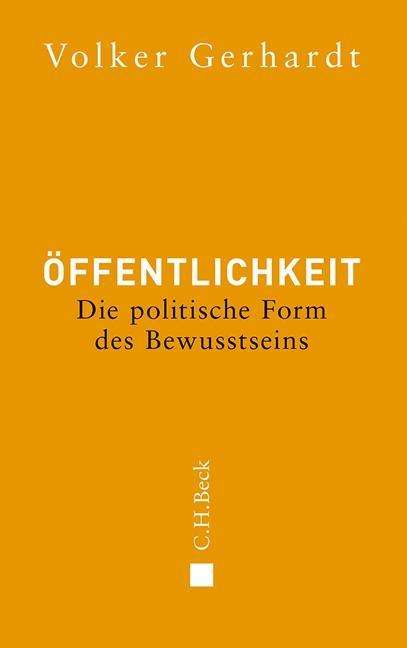 Cover for Volker Gerhardt · Gerhardt:Öffentlichkeit (Book)