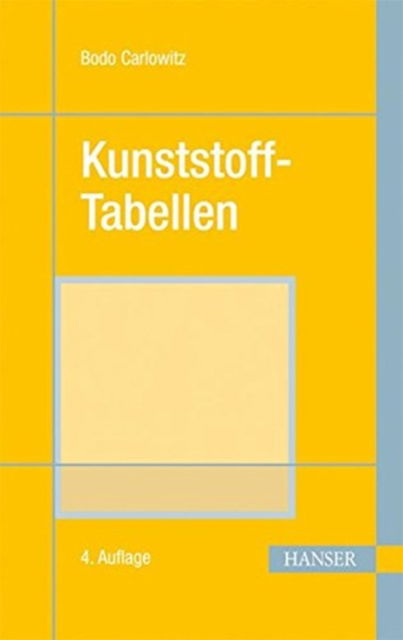 Cover for Carlowitz · Kunststoff-Tab. 4.A. (Hardcover Book) (1995)