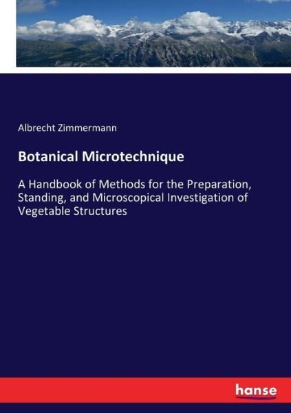 Cover for Zimmermann · Botanical Microtechnique (Book) (2017)