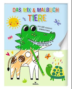 Das Mix & Malbuch Tiere - Elizabeth Golding - Kirjat - moses Verlag - 9783964553034 - keskiviikko 10. tammikuuta 2024