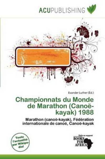 Cover for Evander Luther · Championnats du Monde de Marathon (Cano (Book) (2011)