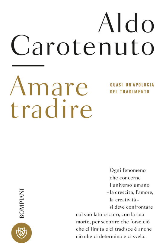 Cover for Aldo Carotenuto · Amare Tradire (Book)