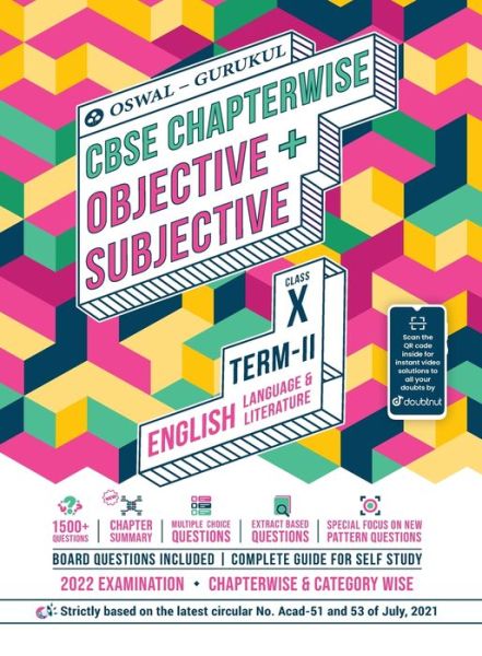 Cover for Oswal · English Chapterwise Objective + Subjective for CBSE Class 10 Term 2 Exam (Paperback Book) (2021)