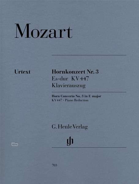 Cover for W.A Mozart · Konzert f.Horn,Nr.3,Kl.HN703 (Book) (2018)
