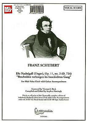 Cover for Franz Schubert · Franz Schubert: Die Nachtigall (Unger), Op. 11, No. 2 (D. 724) &quot;Besheiden Verborgen Im Buschichten Gang&quot; (Partituren) (2011)