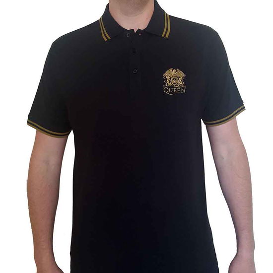 Cover for Queen · Queen Unisex Polo Shirt: Crest Logo (Kläder)