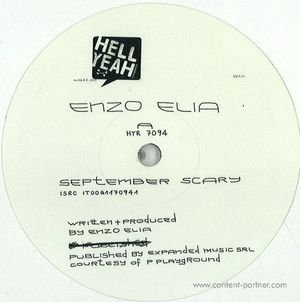 Cover for Enzo Elia · September Scary EP (12&quot;) (2011)