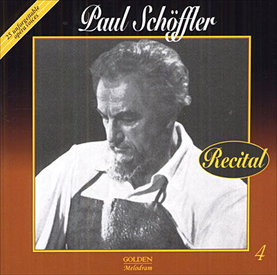 Cover for Schoeffler Paul · Paul Schoeffler Recital - Mozart - Wag (CD) (2009)