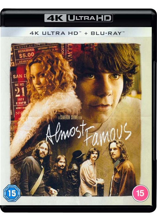 Cover for Almost Famous Anniversary Edit · Almost Famous (4K UHD Blu-ray) (2021)