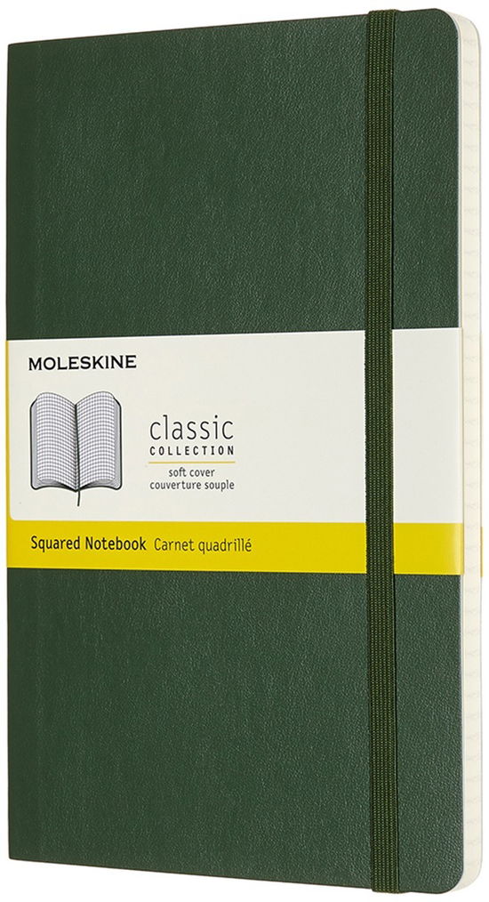 Cover for Moleskine Large Squared Softcover Notebook: Myrtle Green (Stationery) (2019)