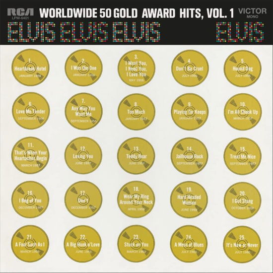 Worldwide 50 Gold Award Hits (Vol.1) (Ltd. Gold & Black Marbled Vinyl) - Elvis Presley - Musik - MUSIC ON VINYL - 8719262009035 - 12 augusti 2022