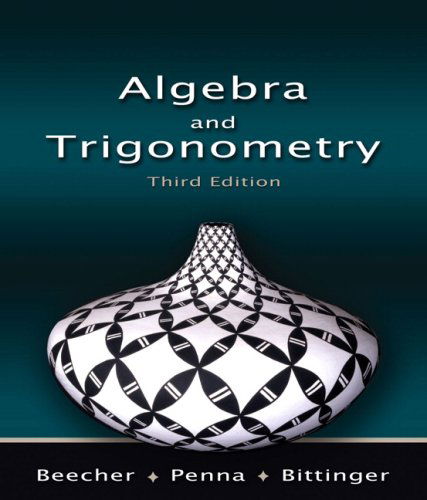 Cover for Marvin L. Bittinger · Algebra and Trigonometry Value Pack (Includes Review of Algebra &amp; Mymathlab / Mystatlab Student Access Kit ) (3rd Edition) (Hardcover Book) (2007)