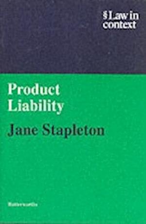 Product Liability - Law in Context - Jane Stapleton - Libros - Cambridge University Press - 9780406035035 - 1 de febrero de 1994