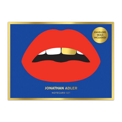 Cover for Galison · Jonathan Adler Lips Boxed Diecut Notecard Set (Flashcards) (2020)