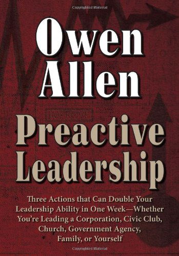 Cover for Owen Allen · Preactive Leadership (Gebundenes Buch) (2012)