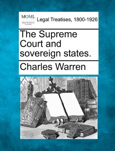 Cover for Charles Warren · The Supreme Court and Sovereign States. (Pocketbok) (2010)