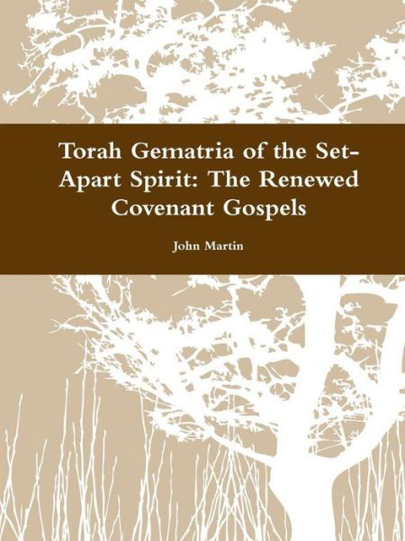 Cover for John Martin · Torah Gematria of the Set-apart Spirit: the Renewed Covenant Gospels (Paperback Book) [Hebrew edition] (2014)