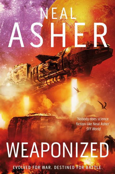 Cover for Neal Asher · Weaponized (Hardcover Book) (2022)