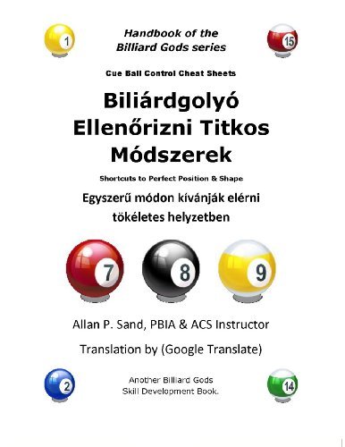 Cover for Allan P. Sand · Cue Ball Control Cheat Sheets (Hungarian): Shortcuts to Perfect Position and Shape (Paperback Bog) [Hungarian edition] (2012)