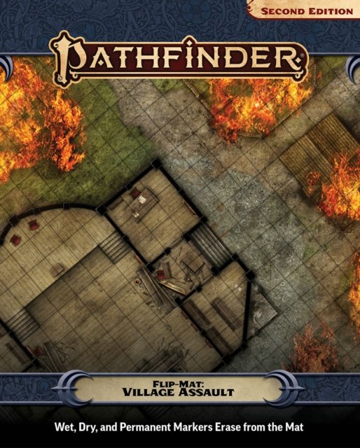 Pathfinder Flip-Mat: Village Assault - Jason Engle - Bøger - Paizo Publishing, LLC - 9781640786035 - 14. august 2024