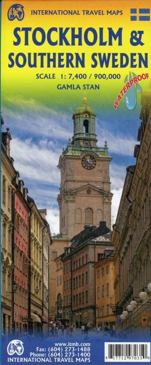 Cover for ITM Publications · International Travel Maps: Stockholm &amp; Southern Sweden (Hardcover bog) (2018)