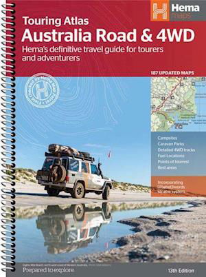 Hema Maps: Australia Road & 4WD Touring Atlas - Hema Maps - Książki - Hema Maps - 9781922668035 - 31 stycznia 2022