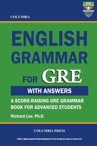 Cover for Richard Lee Ph.d. · Columbia English Grammar for Gre (Pocketbok) (2012)