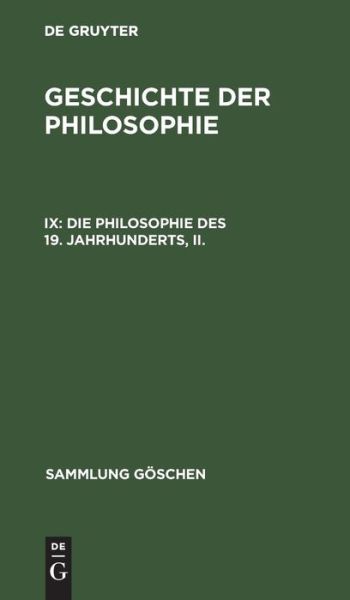 Cover for Geschichte der Philosophie (Book) (1953)