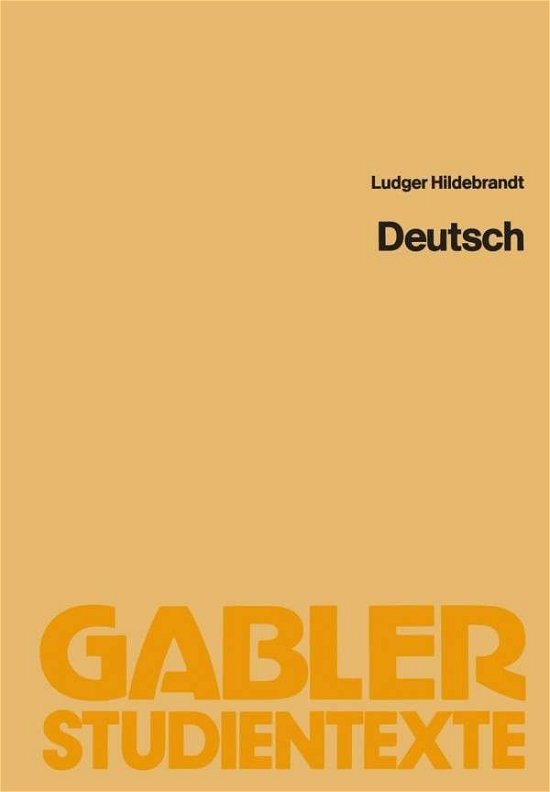 Cover for Hildebrandt Ludger · Deutsch (Pocketbok) [1986 edition] (1986)