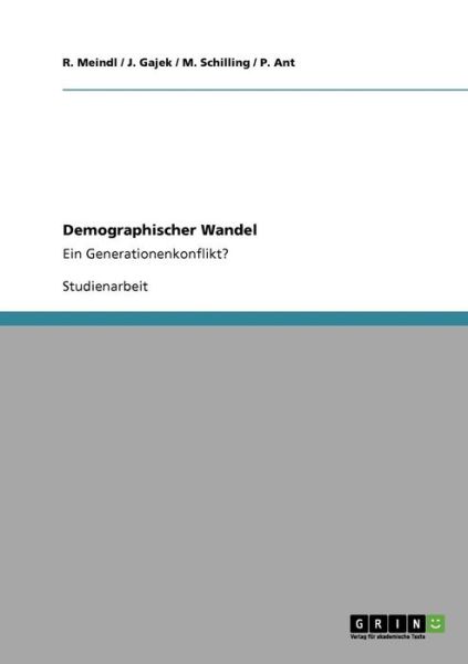 Cover for Meindl · Demographischer Wandel (Book) [German edition] (2009)