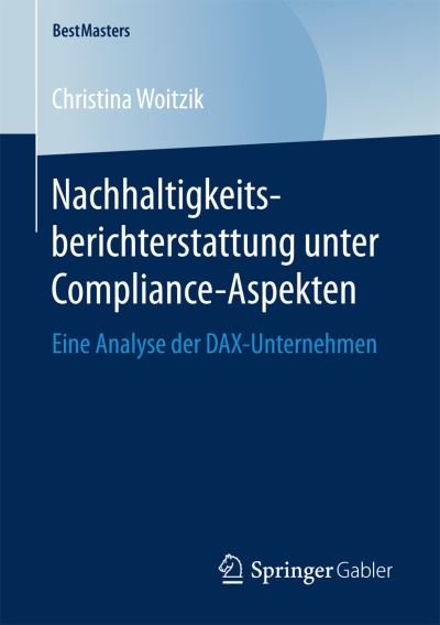 Cover for Woitzik · Nachhaltigkeitsberichterstattun (Book) (2017)